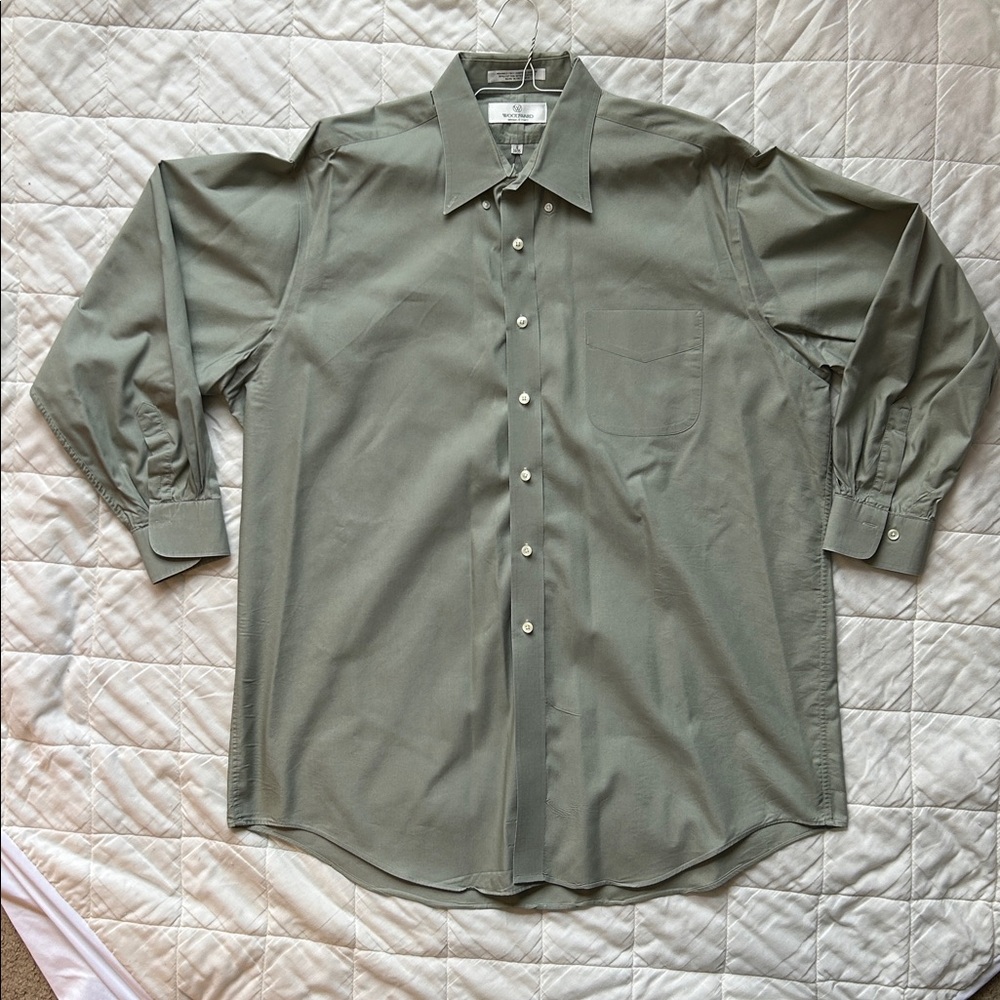 Woodward Olive Dress Shirt for Men